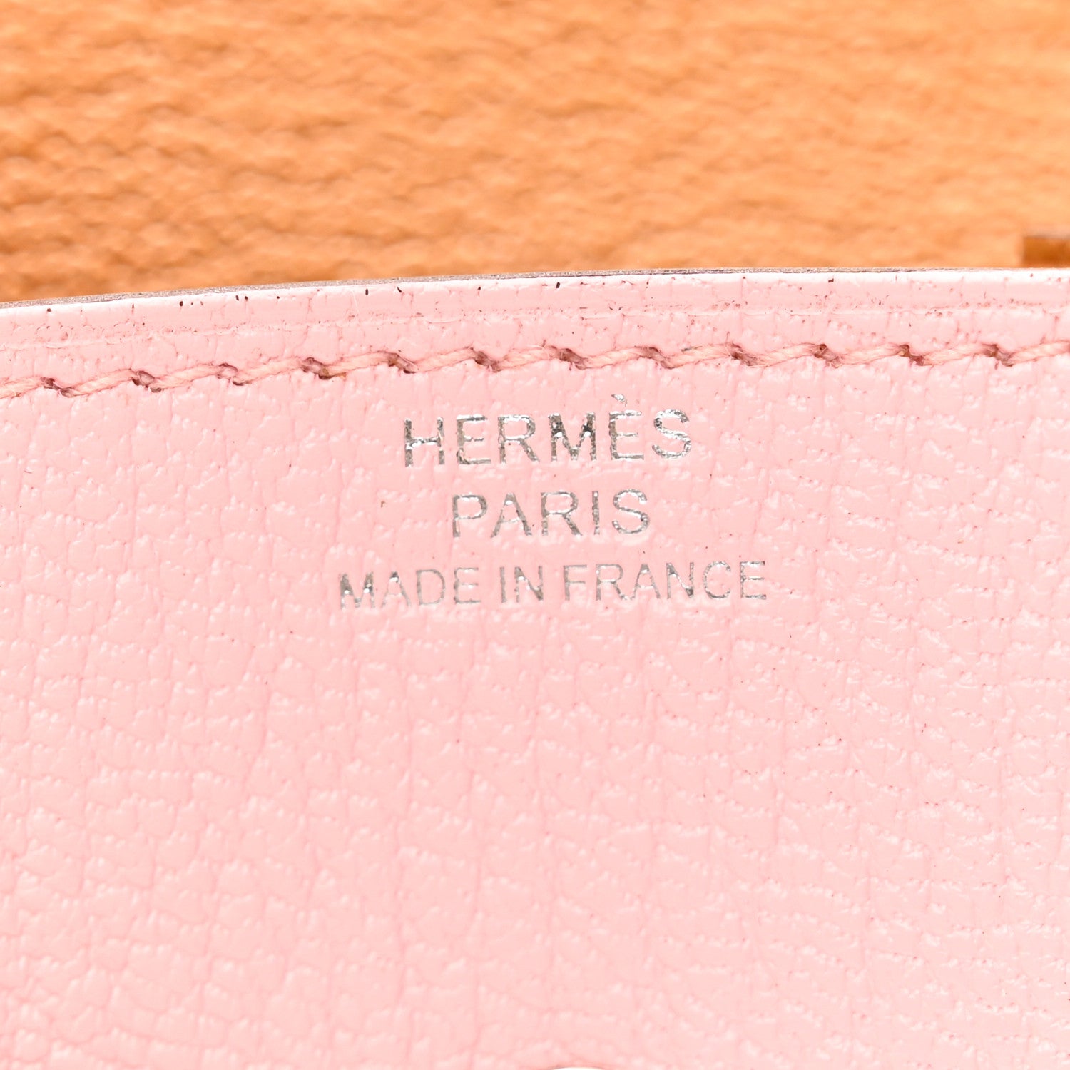 Hermes Chevre Mysore Verso Le 24 Coin Purse Rose Sakura Sesame 7 of 8