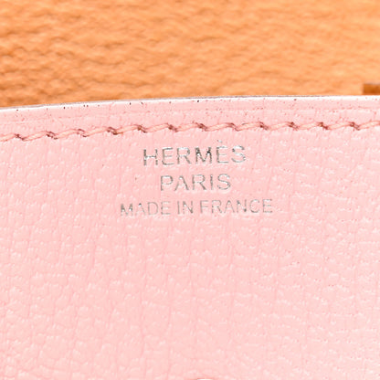 Hermes Chevre Mysore Verso Le 24 Coin Purse Rose Sakura Sesame 7 of 8