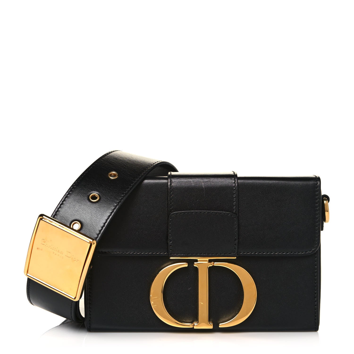 Christian Dior Box Calfskin 30 Montaigne Box Bag Black 1 of 15