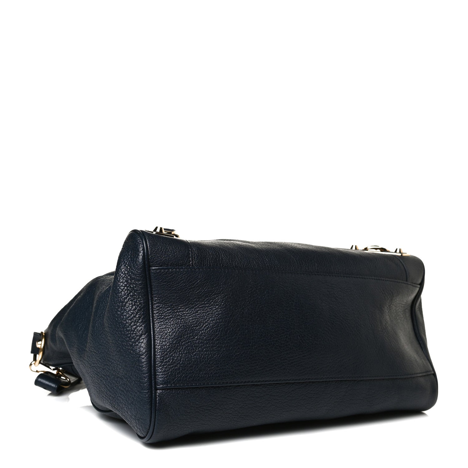 Balenciaga Chevre Gold Metallic Edge Hardware Velo Bleu Nuit Dark Sea 3 of 13