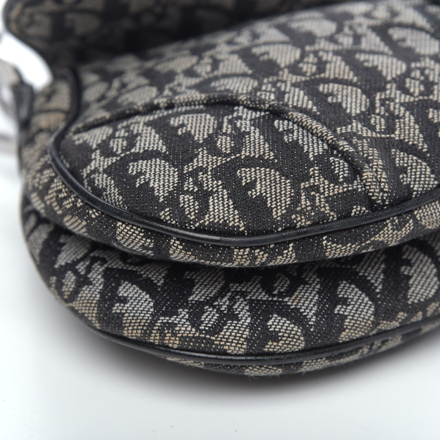 Monogram Saddle Bag Black