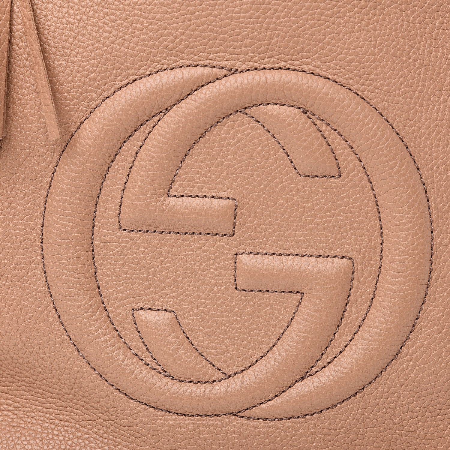 Gucci Pebbled Calfskin Large Soho Hobo Camelia 11 of 11