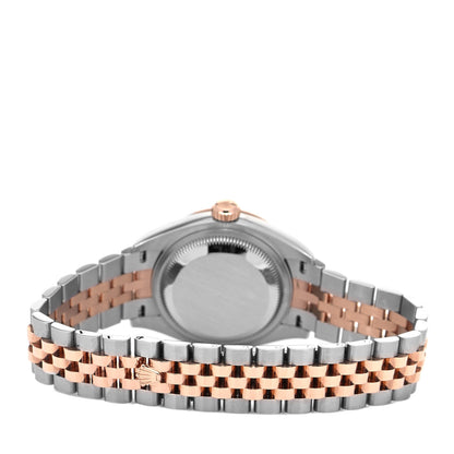 Rolex Stainless Steel 18K Everose Gold Diamond 28mm Oyster Perpetual Datejust Watch Chocolate 279171 3 of 5