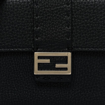 Fendi Cuoio Romano Selleria Baguette Belt Pouch Black 7 of 12