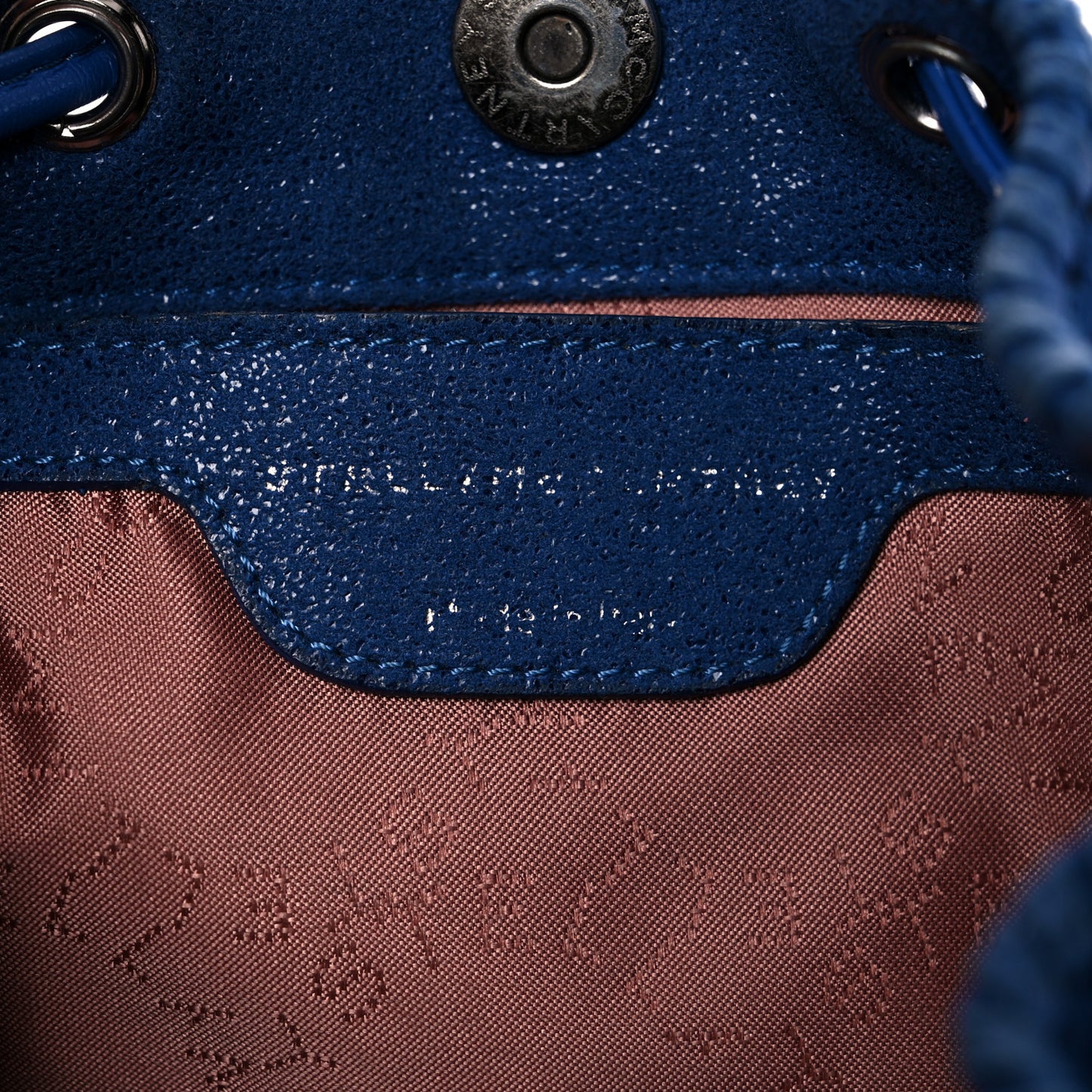 Shaggy Deer Small Falabella Bucket Bag Cornflower