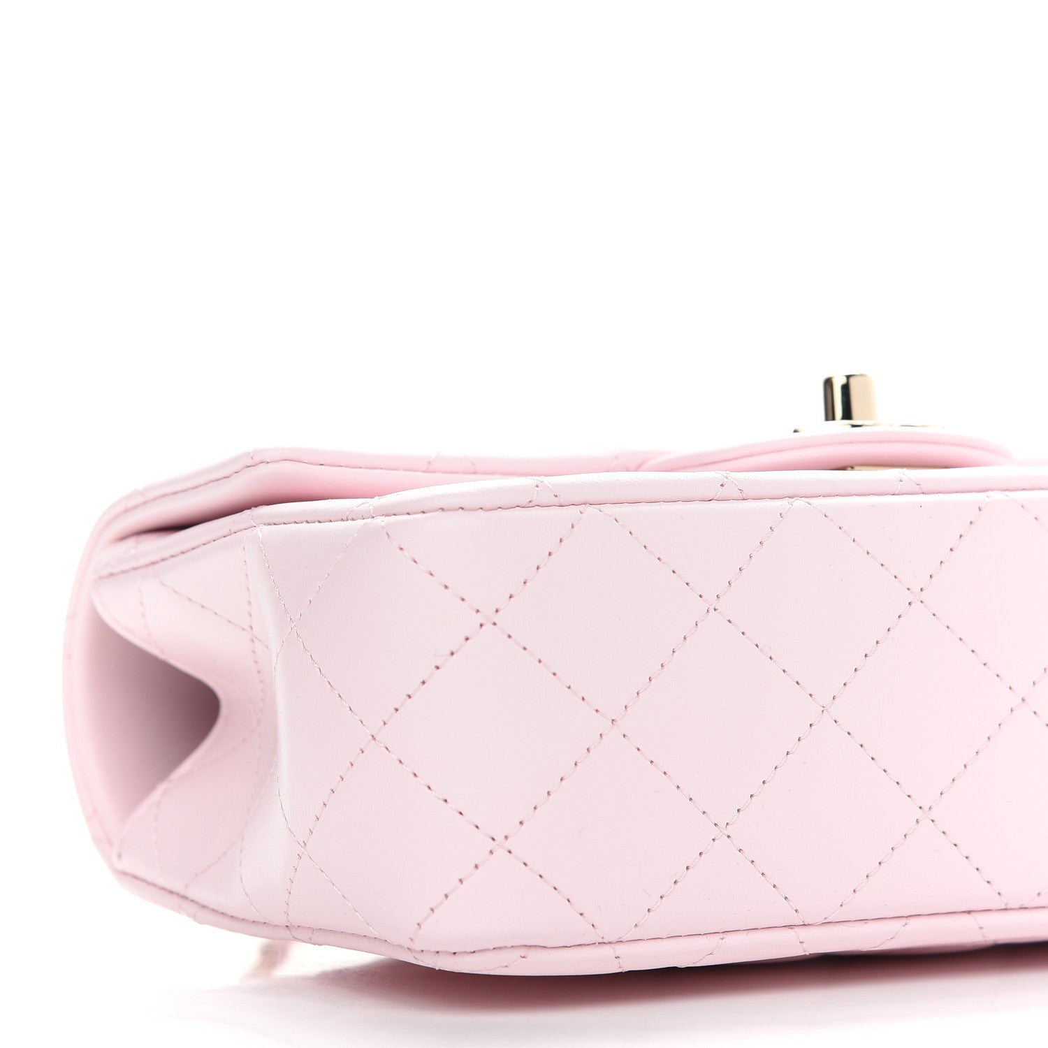 Chanel Lambskin Quilted Mini Top Handle Rectangular Flap Light Pink 7 of 8
