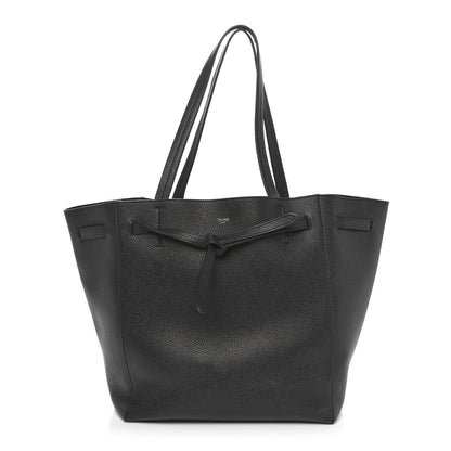 Celine Soft Grained Calfskin Small Belt Cabas Phantom Black 1 of 10