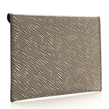 Louis Vuitton Metallic Patent Epi Medium Kirigami Pochette Insert Off White 3 of 6