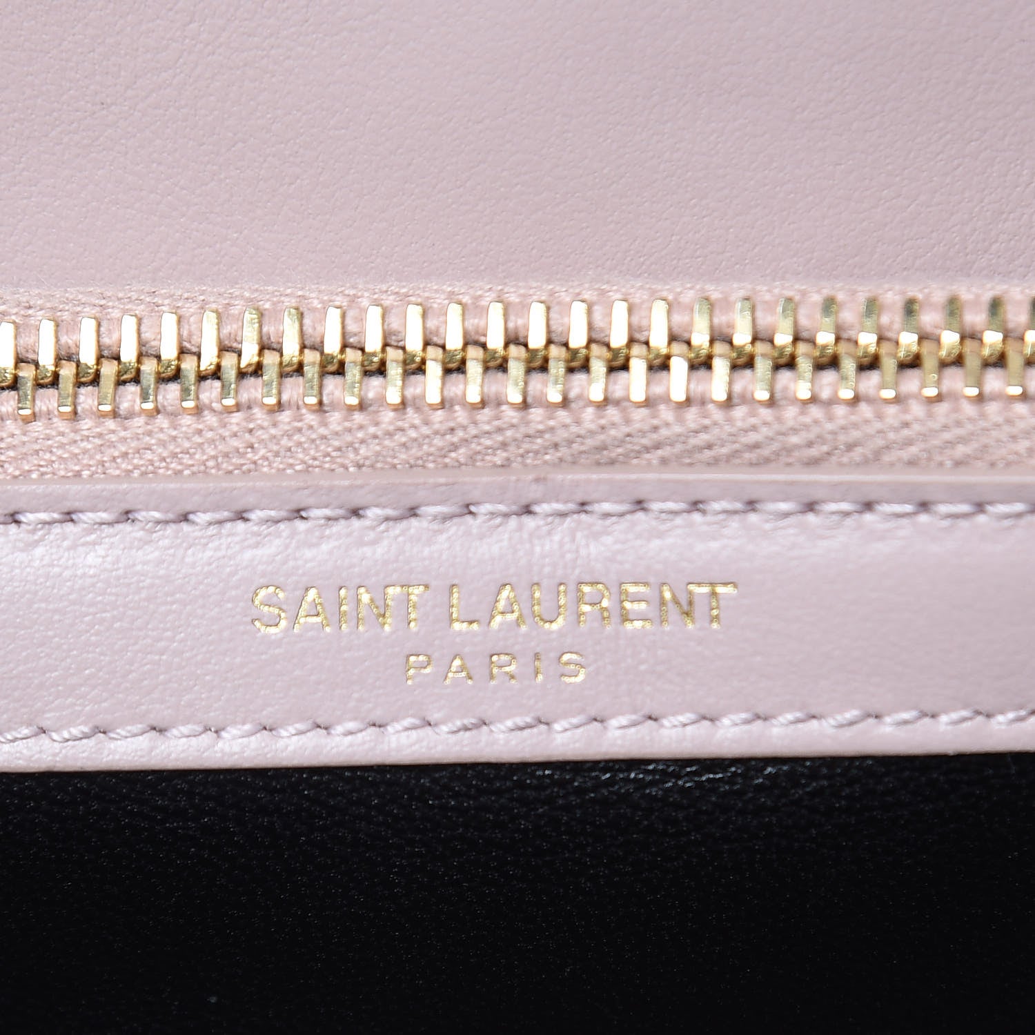 Saint Laurent Calfskin Suede Matelasse Chevron Medium Monogram College Bag Rose Poudre 7 of 12