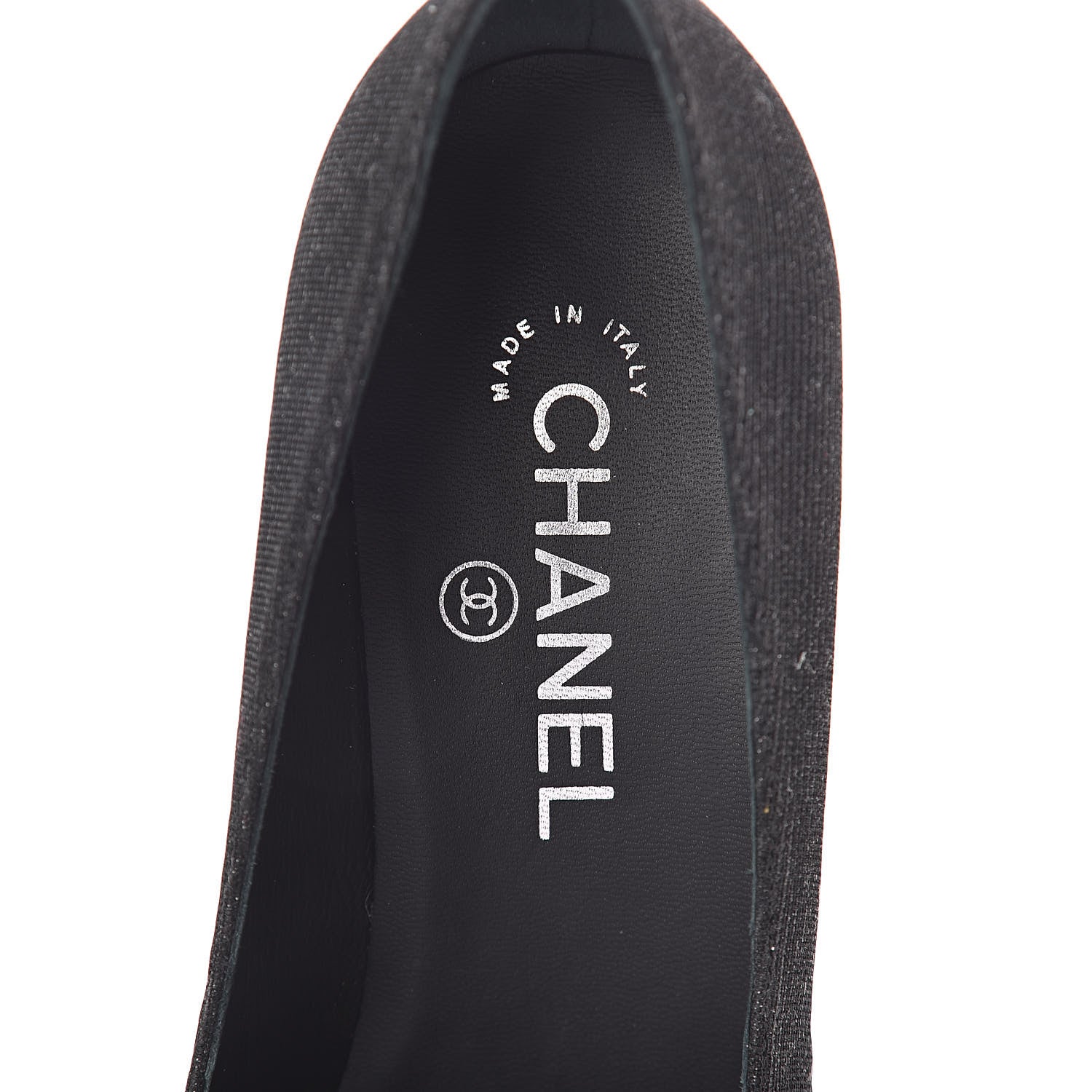 Chanel Fantasy Fabric Grosgrain Cap Toe Pumps 37.5 Black 5 of 8