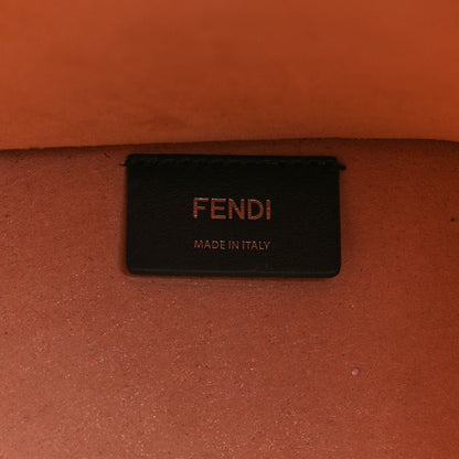 Fendi Vitello King Plexiglass Logo Embossed Medium Fendi Sunshine Shopper Tote Light Rose 6 of 13
