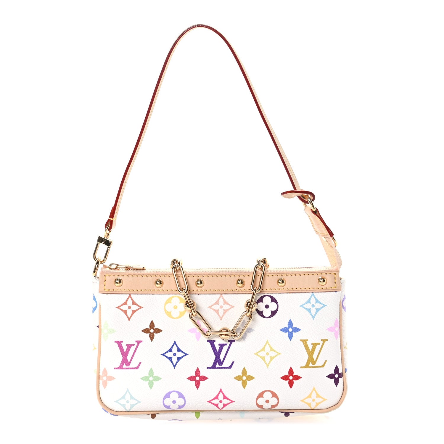 Louis Vuitton LV X TM Monogram Multicolor Pochette Accessories White 1 of 9