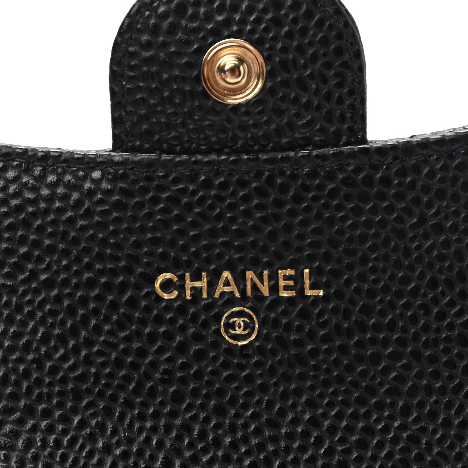 Chanel Caviar Quilted Flap Card Holder Wallet Black 6 of 9