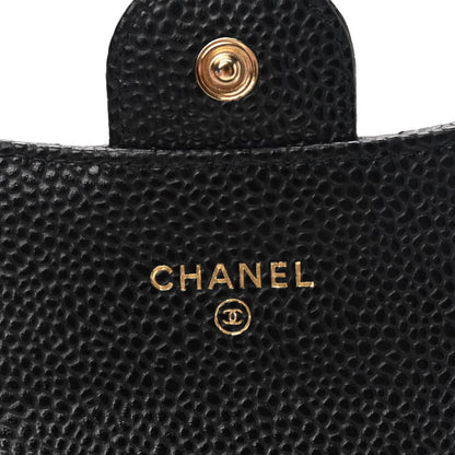 Chanel Caviar Quilted Flap Card Holder Wallet Black 6 of 9