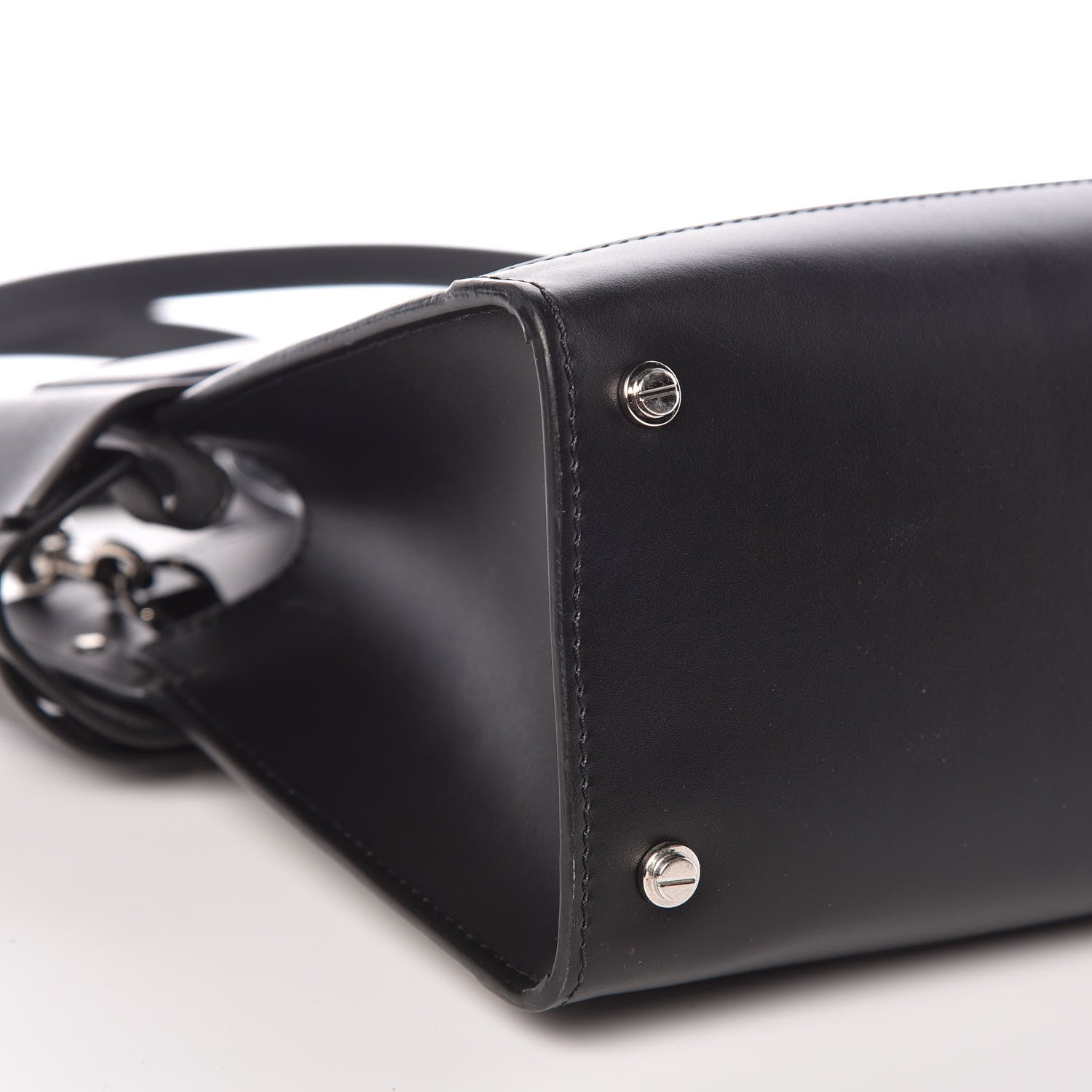 Givenchy Smooth Calfskin Small Horizon Satchel Black 6 of 11