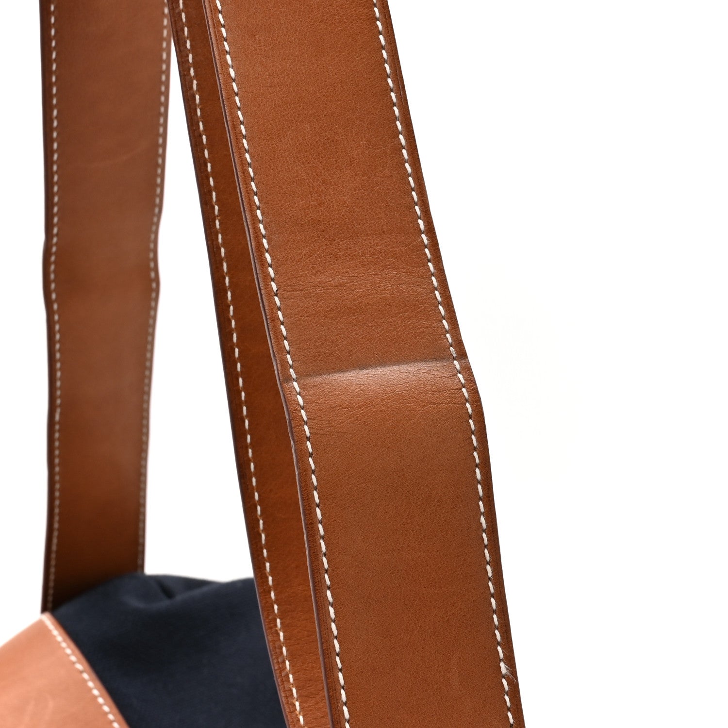 Hermes Toile Goeland Idro Calfskin Odyssee Terre Duffle Bag Bleu Marine Gold 12 of 13