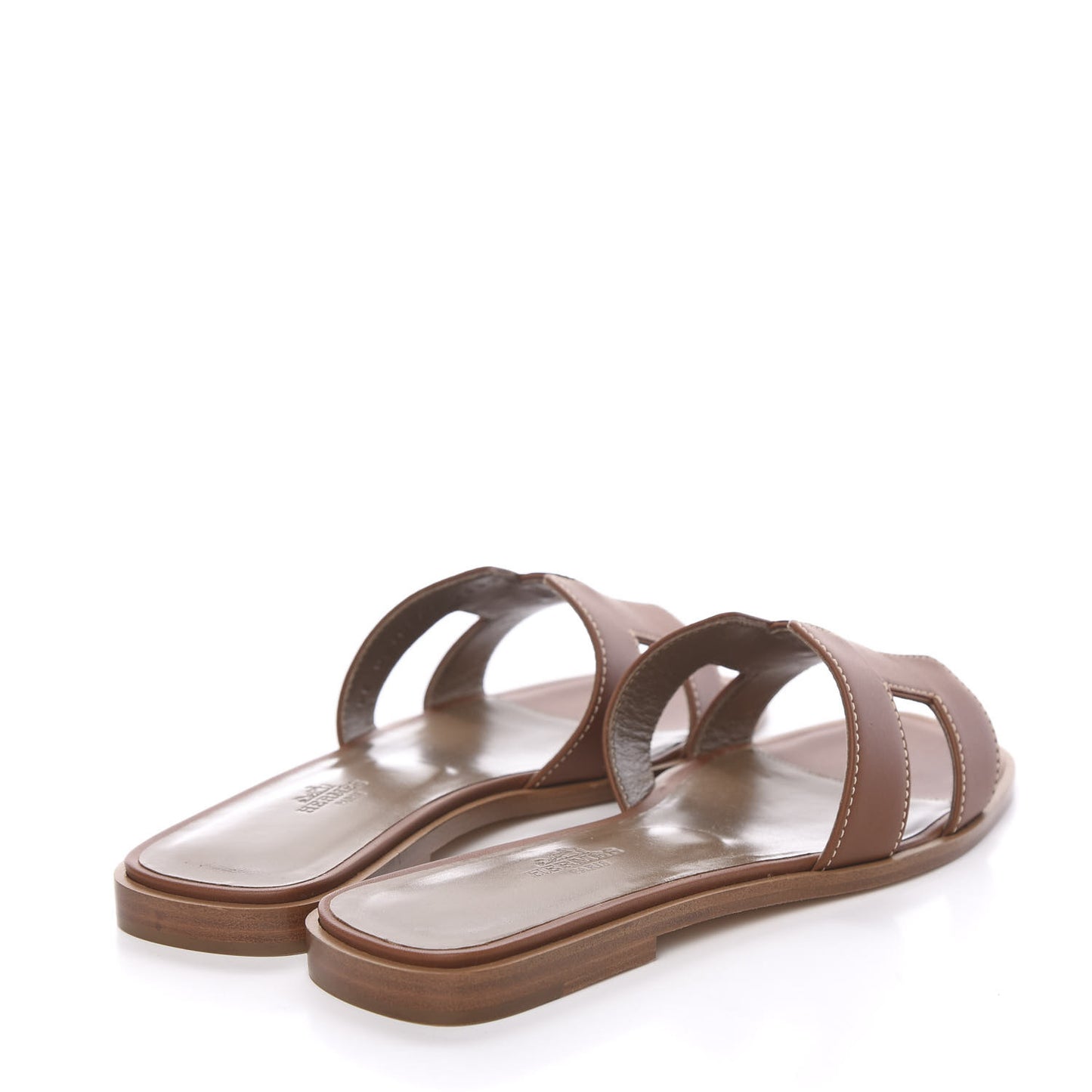 Box Calfskin Oran Sandals 37 Gold