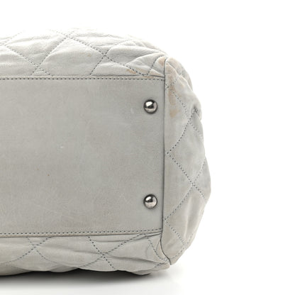 Chanel Iridescent Calfskin Chic Quilt Bowling Bag Grey 13 of 13