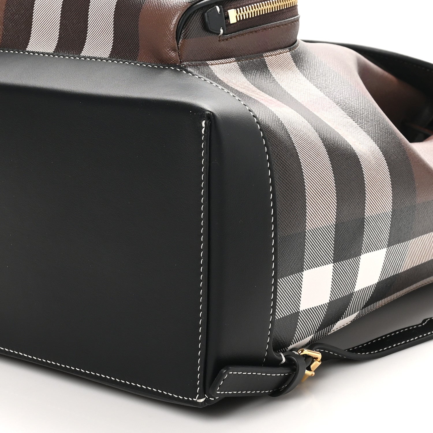 Burberry E-Canvas Check Backpack Dark Birch Brown 9 of 9