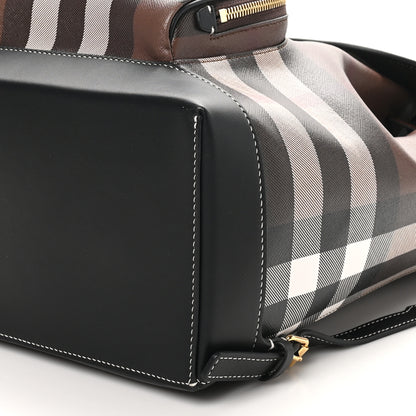 Burberry E-Canvas Check Backpack Dark Birch Brown 9 of 9