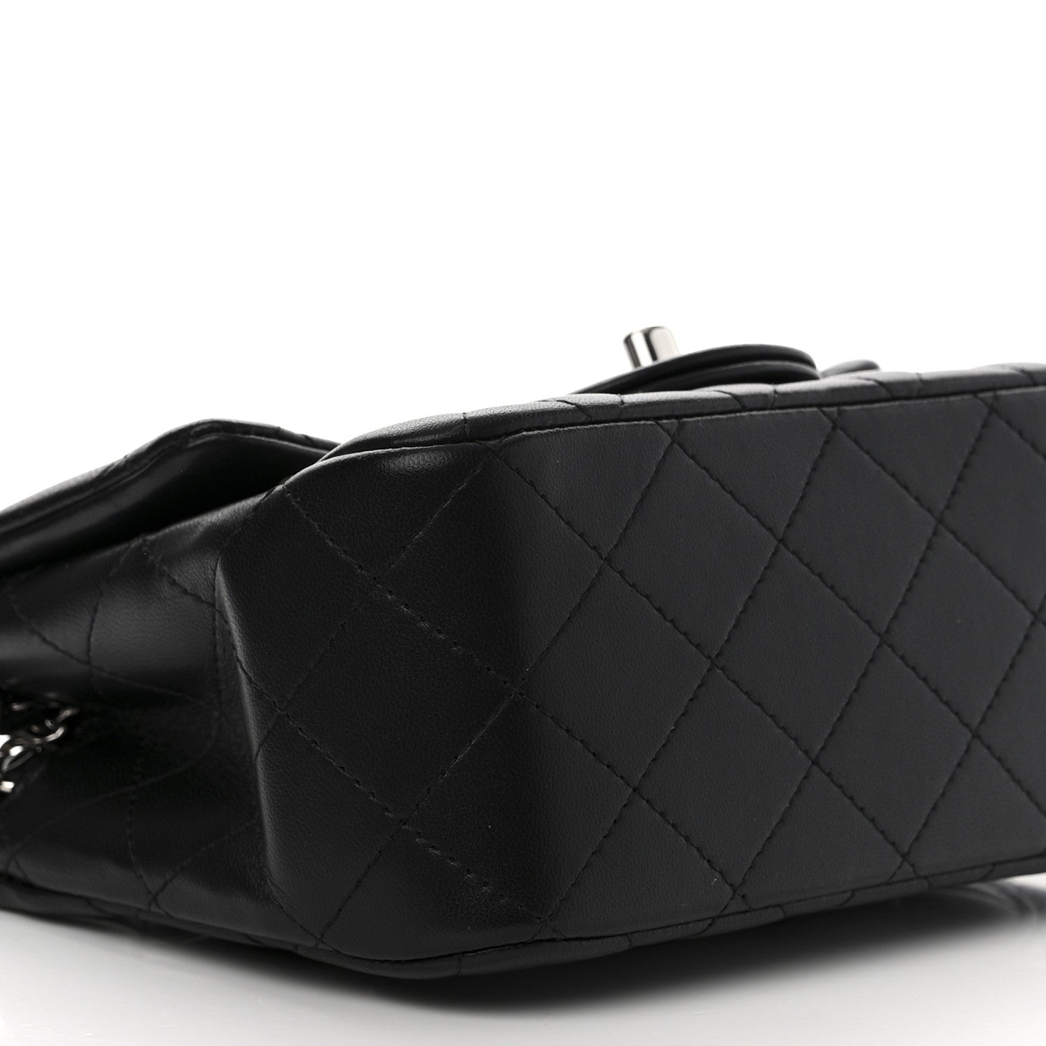 Chanel Lambskin Quilted Mini Square Flap Black 10 of 11