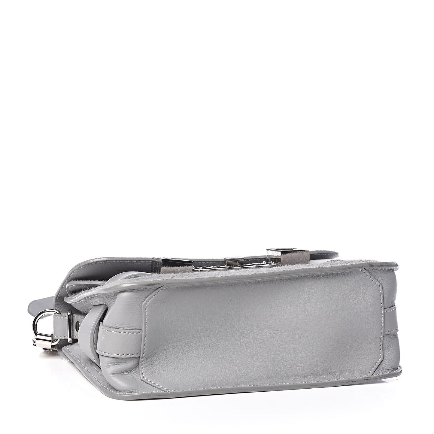 Calf Hair Mini PS11 Classic Shoulder Bag Grey