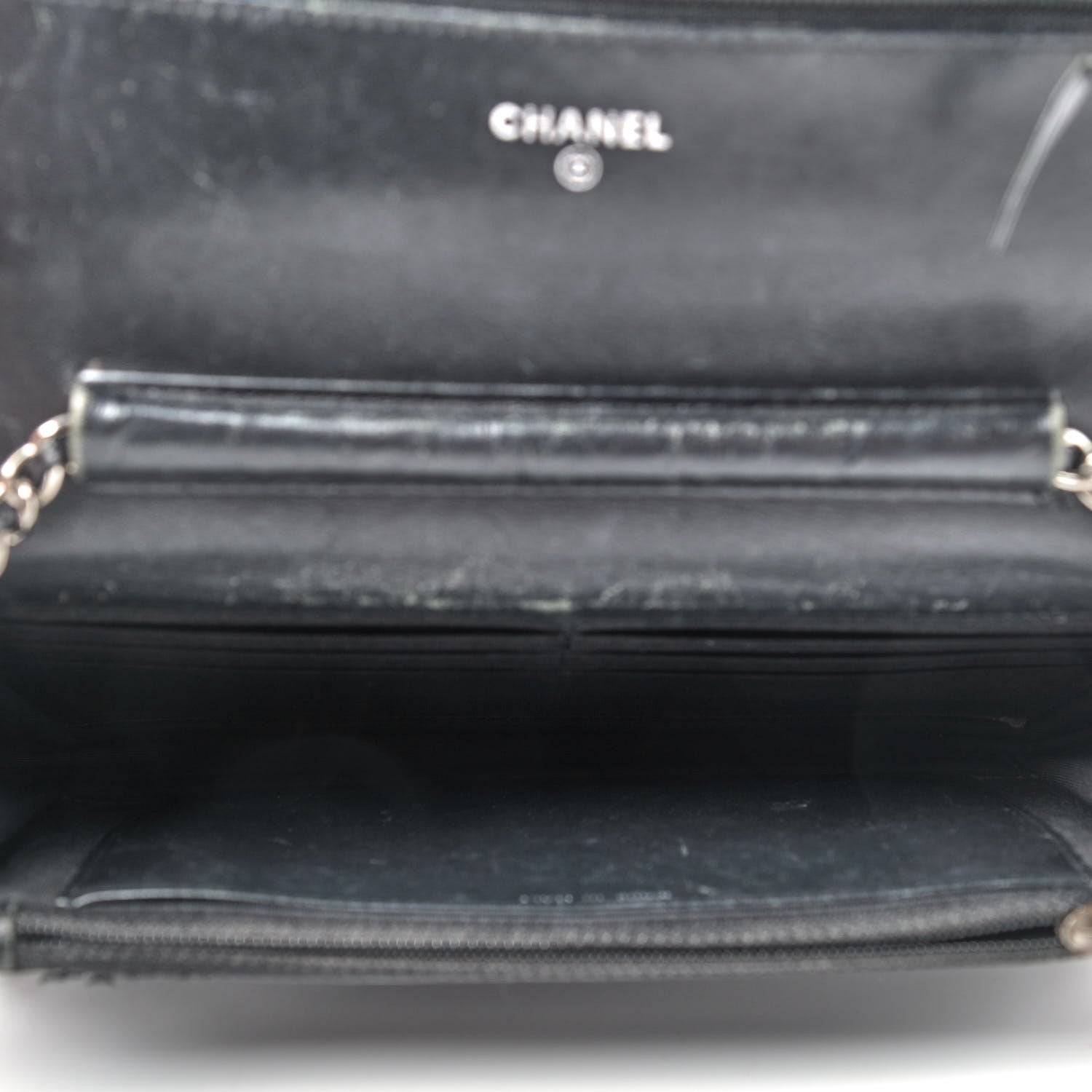 Chanel Caviar Timeless CC Wallet On Chain WOC Black 5 of 14