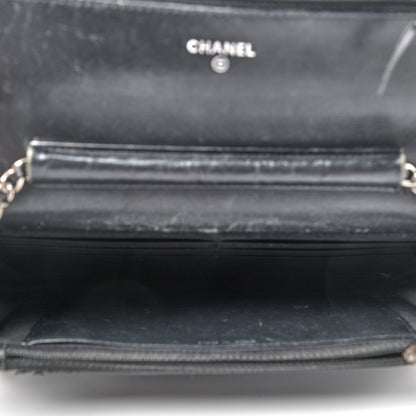 Chanel Caviar Timeless CC Wallet On Chain WOC Black 5 of 14