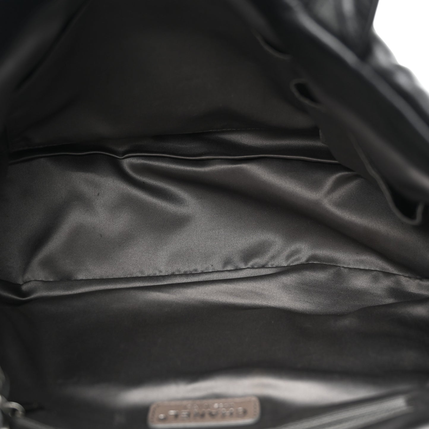 Glazed Calfskin Quilted Tweed Portobello Tote Black