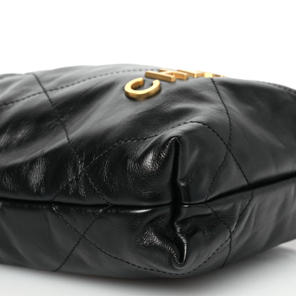 Chanel Shiny Calfskin Quilted Mini Chanel 22 Black 10 of 10