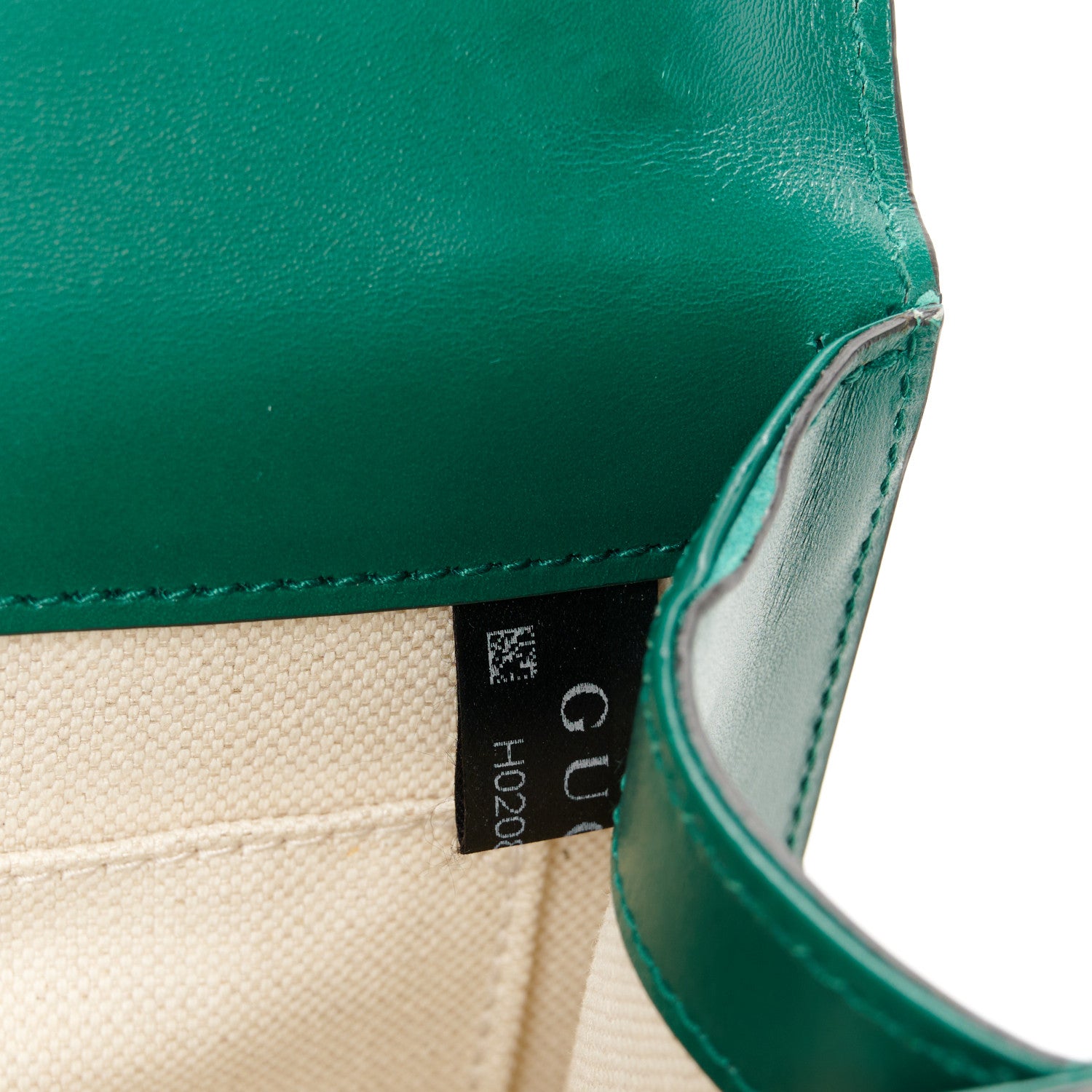 Gucci Knight Calfskin Small GG Marmont Chain Handle Bag Emerald 7 of 11