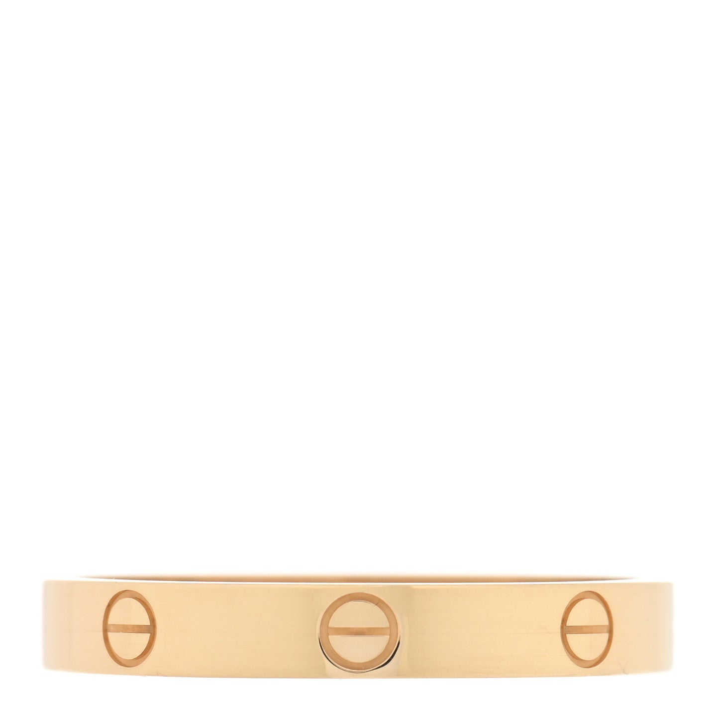 18K Yellow Gold 3.5mm LOVE Wedding Band Ring 69 12.5