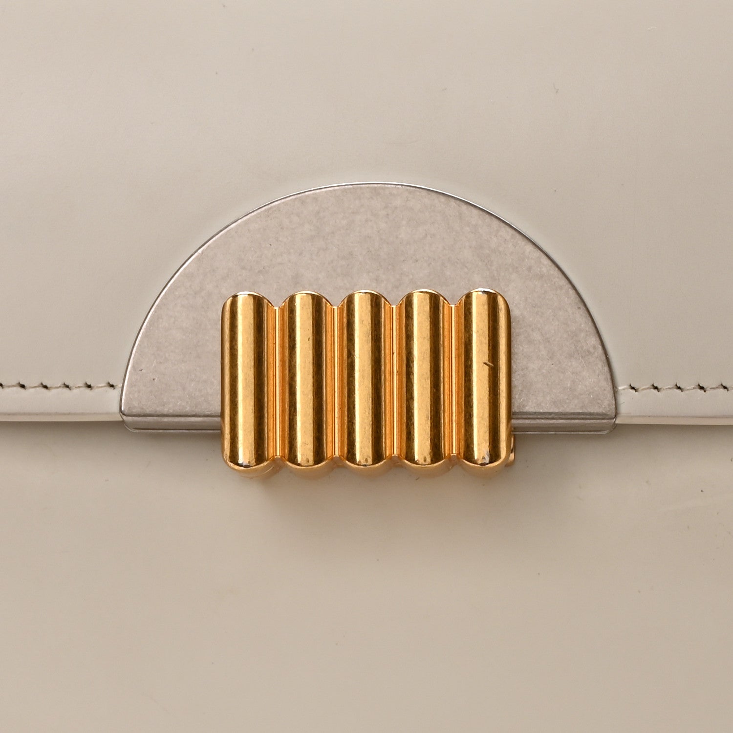 Bottega Veneta Box Calfskin Clutch White 8 of 10