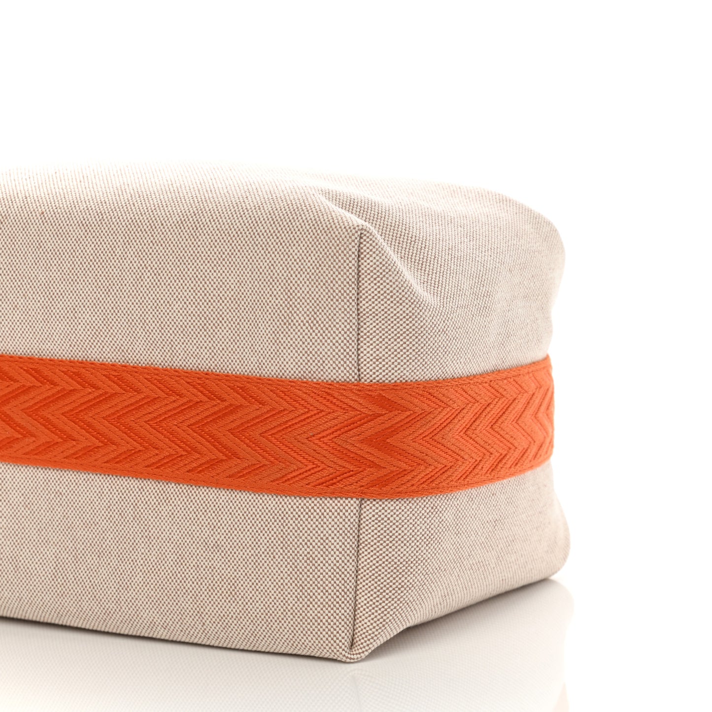 Canvas Large Bride-A-Brac Pouch Natural Orange