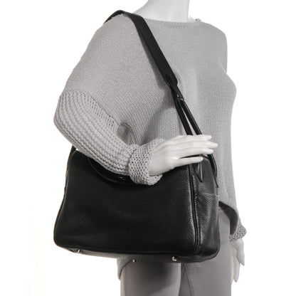 Hermes Taurillon Clemence Lindy 34 Black 2 of 9