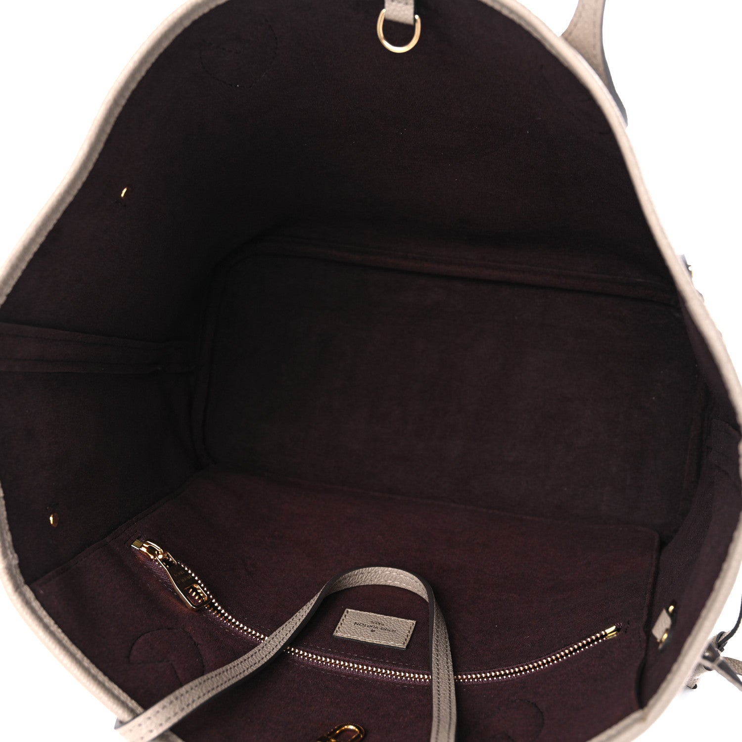 Louis Vuitton Empreinte Monogram Giant Neverfull MM Tourterelle 6 of 10