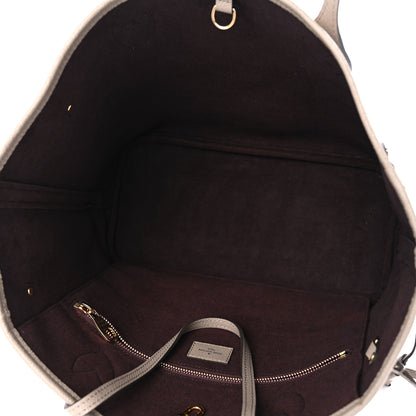 Louis Vuitton Empreinte Monogram Giant Neverfull MM Tourterelle 6 of 10