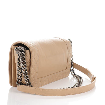 Chanel Calfskin Medium Boy Reverso Flap Beige Clair 3 of 9