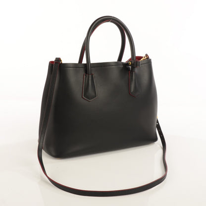 Prada City Calf Double Bag Nero Black 3 of 10