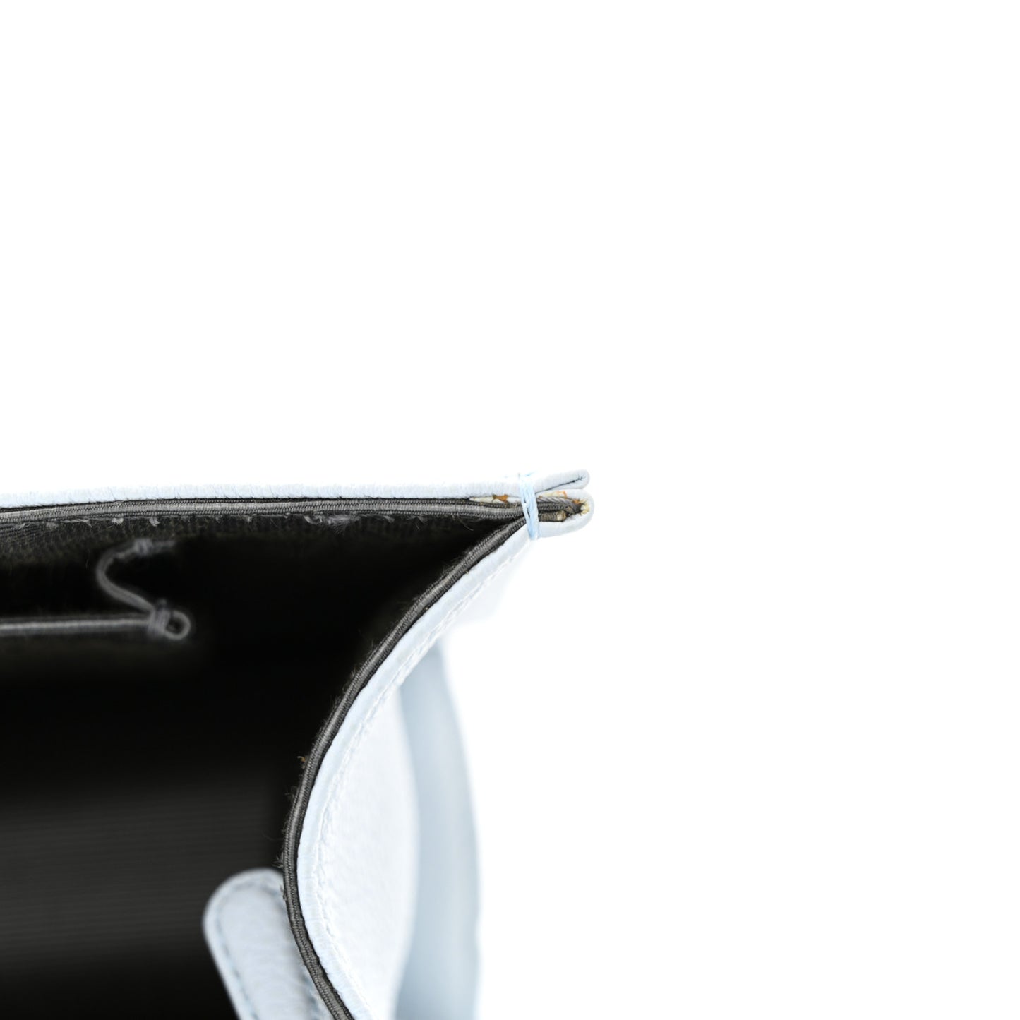 Grained Calfskin Medium Diorama Flap Bag Light Blue