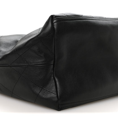 Chanel Lambskin Quilted Neo Cabas Shopping Tote Black 10 of 11