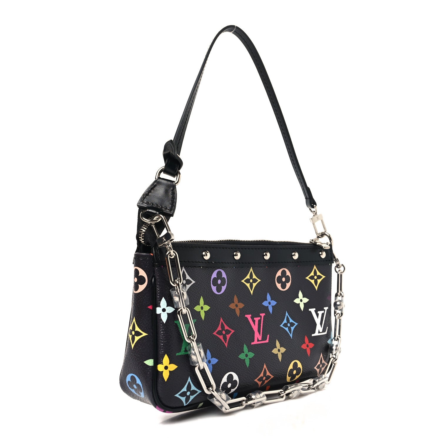 Louis Vuitton LV X TM Monogram Multicolor Pochette Accessories Black 3 of 11