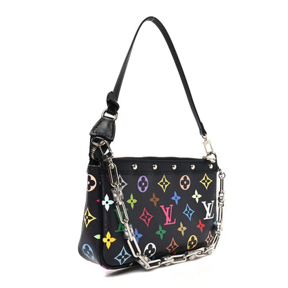 Louis Vuitton LV X TM Monogram Multicolor Pochette Accessories Black 3 of 11