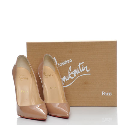 Christian Louboutin Patent So Kate 120 Pumps 38 Nude 10 of 10
