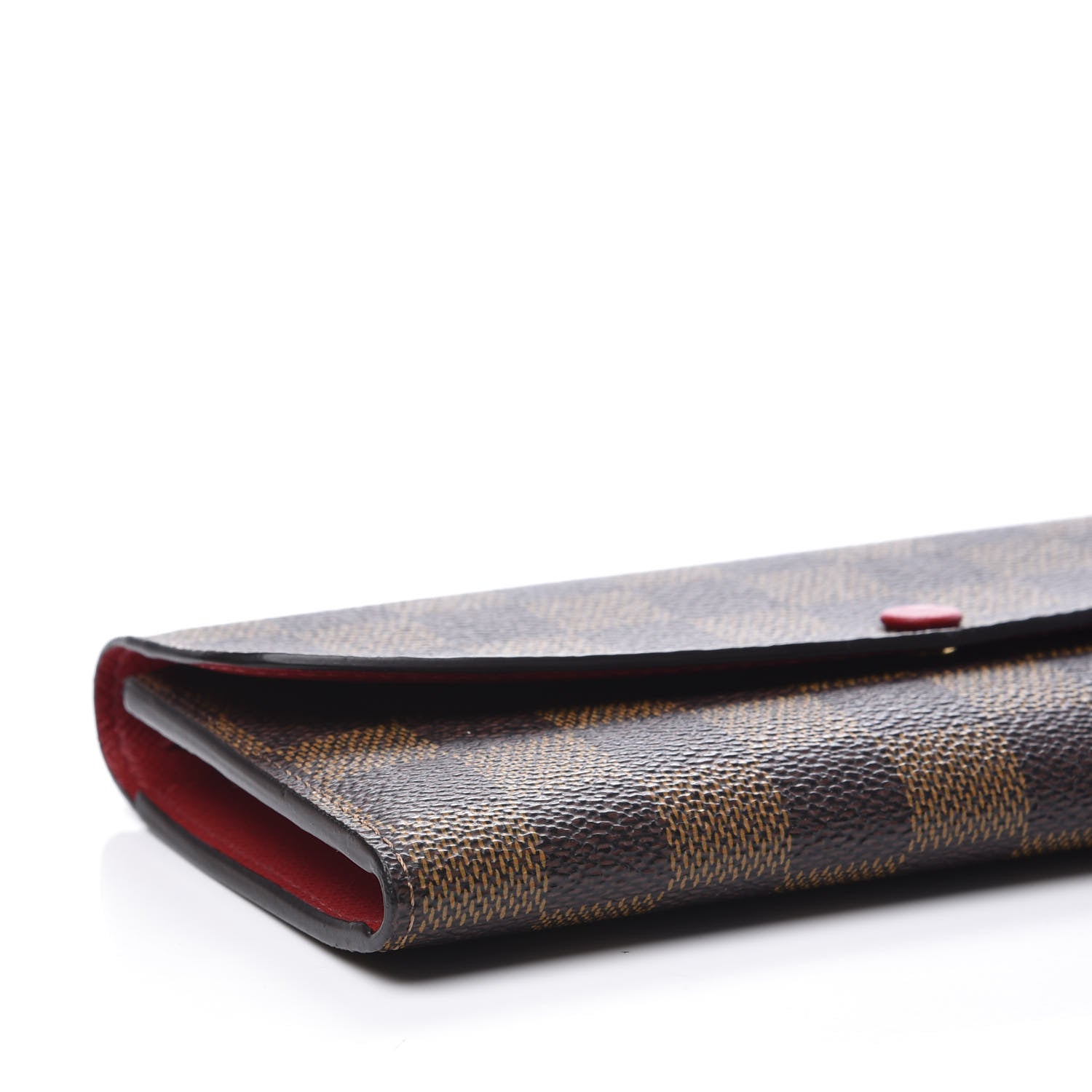 Louis Vuitton Damier Ebene Emilie Wallet Red 6 of 8