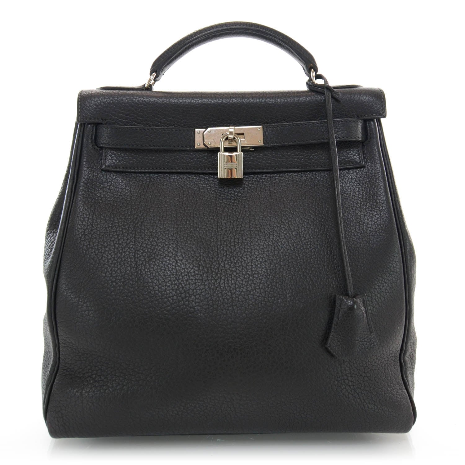 Hermes Fjord Kelly Ado GM Backpack Bag Black 1 of 9