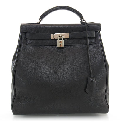 Hermes Fjord Kelly Ado GM Backpack Bag Black 1 of 9