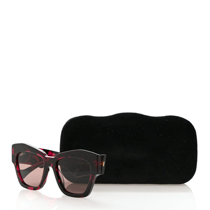 Gucci Acetate Square Frame Sunglasses GG1422S Pink Black 8 of 8