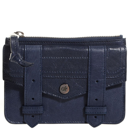 Proenza Schouler Lambskin Small Zip Case Midnight 1 of 8