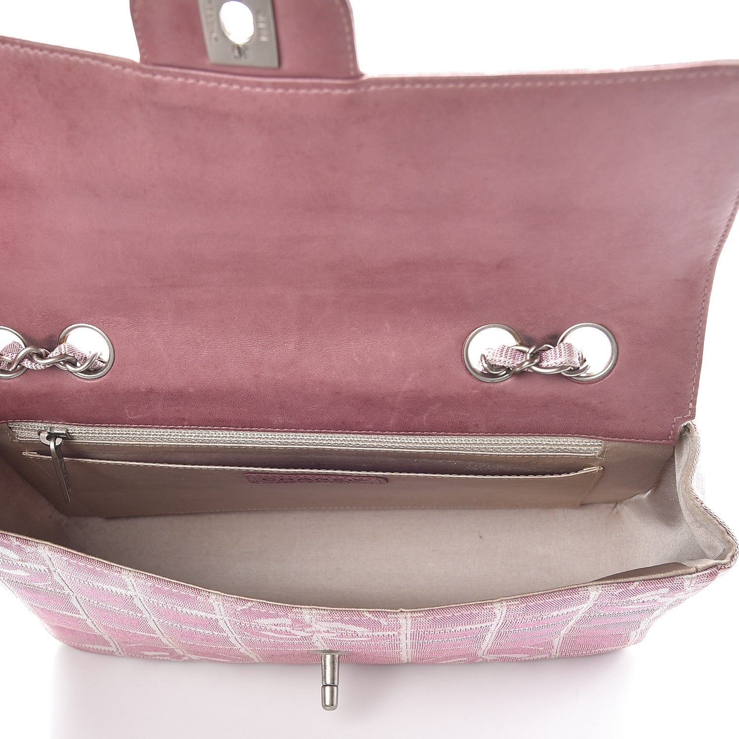 Chanel Nylon Medium Travel Flap Pink 8 of 17